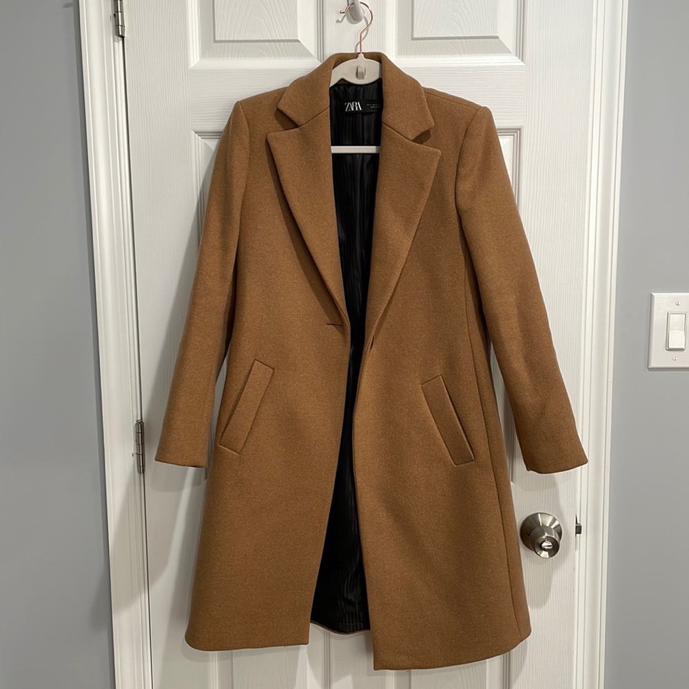 Taupe Brown Zara Coat